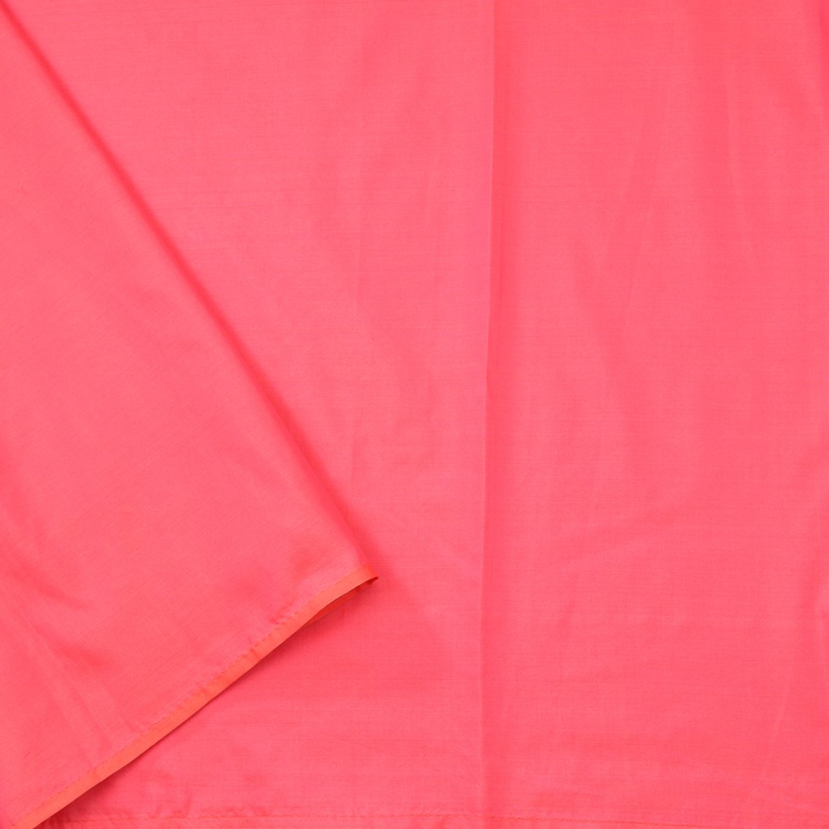 Handwoven Bright Coral Pink Paithani Sari - WIISHNIKARIDNAM0086 - Blouse View