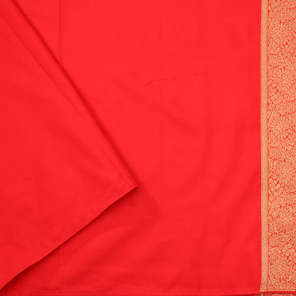 Handwoven Chilli Red Paithani Sari - WIISHNIKARIDNAM0080 - Blouse View