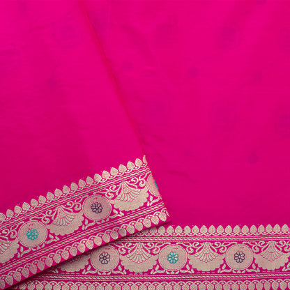 Fuchsia Pink Banarasi Silk Saree