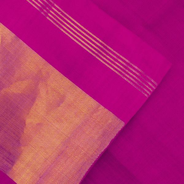 HANDWOVEN PURPLE RAJKOT SINGLE IKAT SILK SARI-WIIPATANARIDNAM2290719-Blouse View